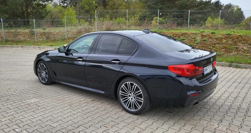 BMW Seria 5 cena 160000 przebieg: 185000, rok produkcji 2018 z Mrągowo małe 29